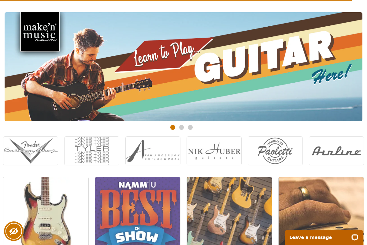 makenmusic.com homepage screenshot