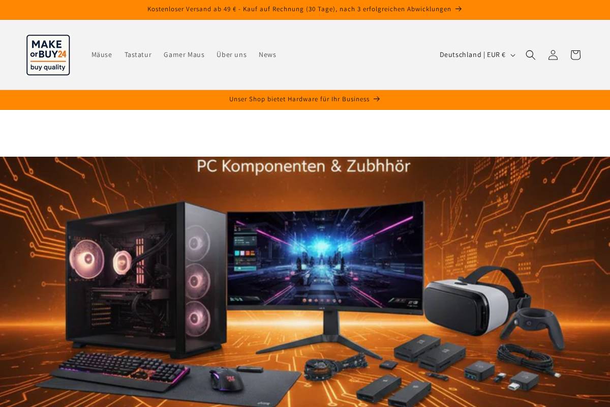 makeorbuy24.com homepage screenshot