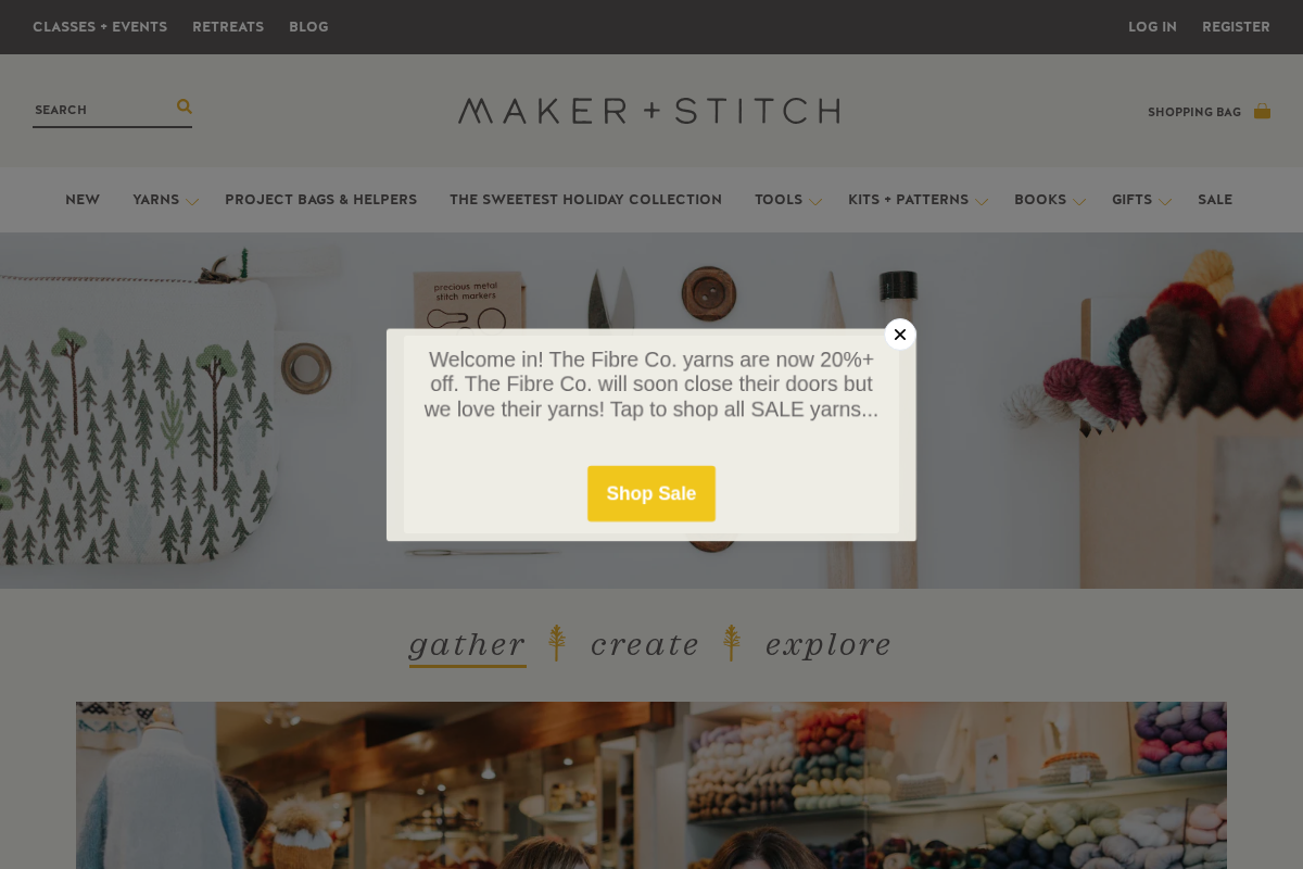 makerandstitch.com homepage screenshot