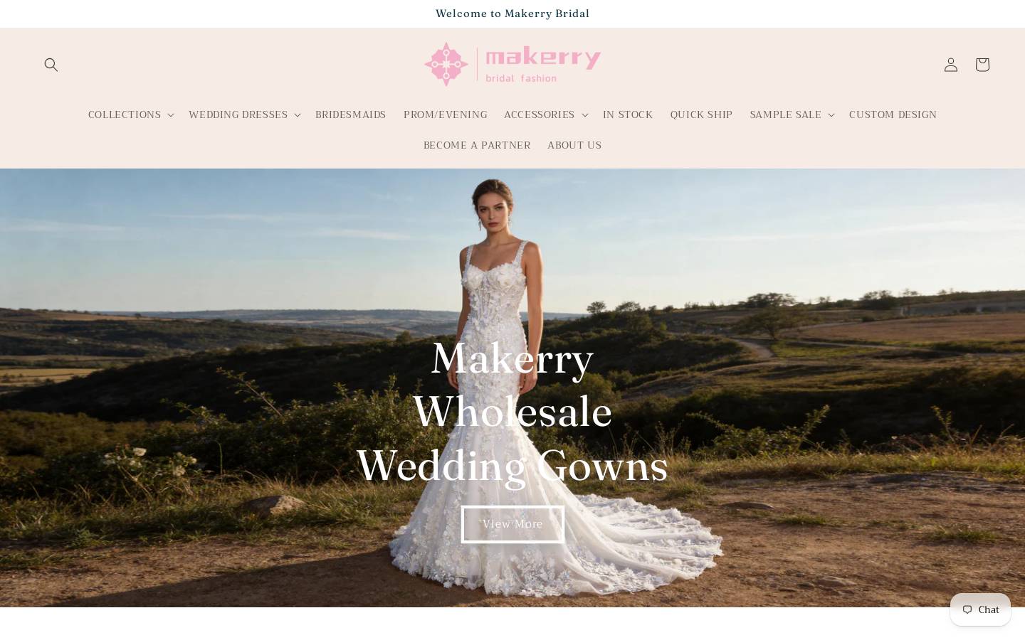 makerrybridal.com homepage screenshot