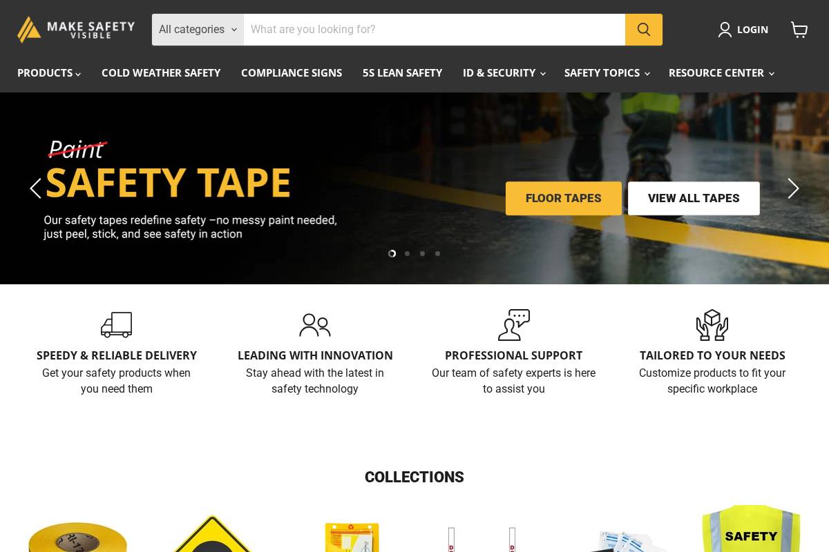 makesafetyvisible.com homepage screenshot