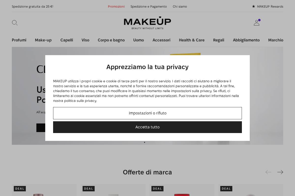 Makeup.it homepage screenshot