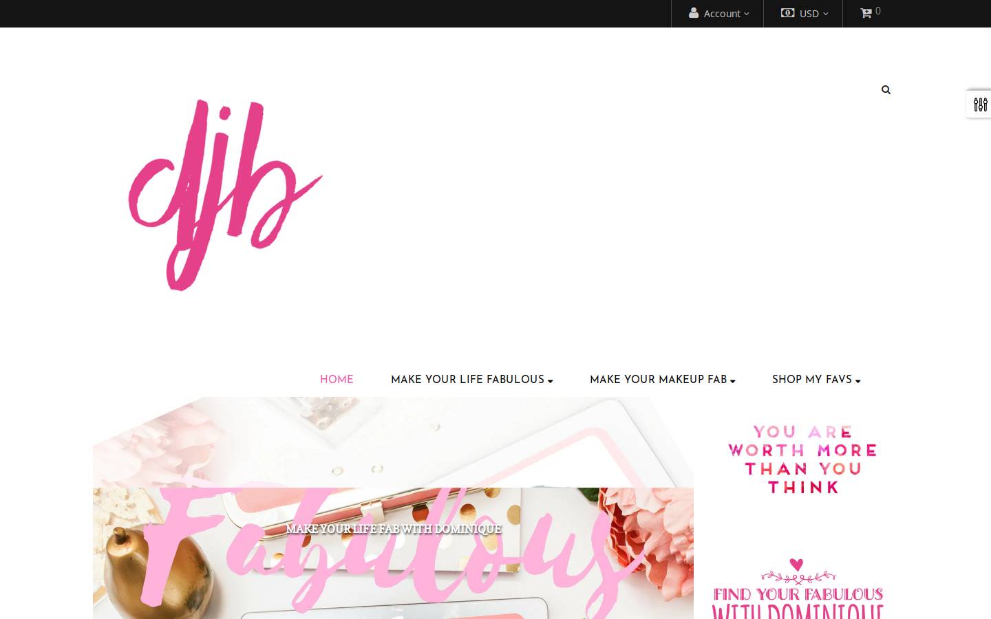 makeyourlifefab.com homepage screenshot