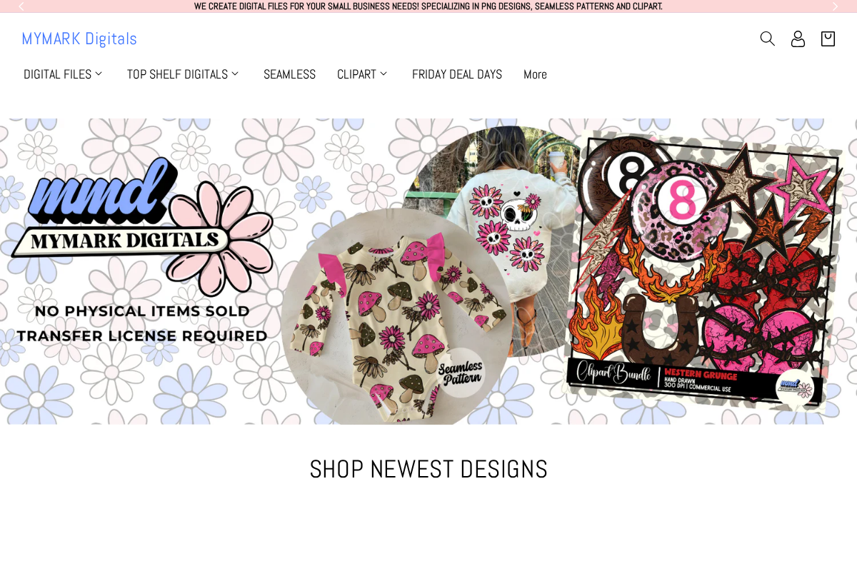 MYMARK Digitals homepage screenshot