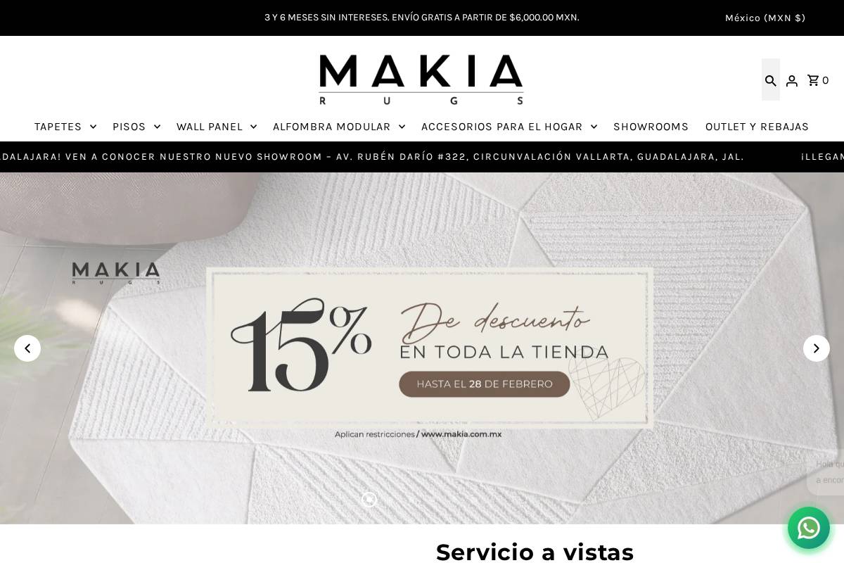 makia.com.mx homepage screenshot