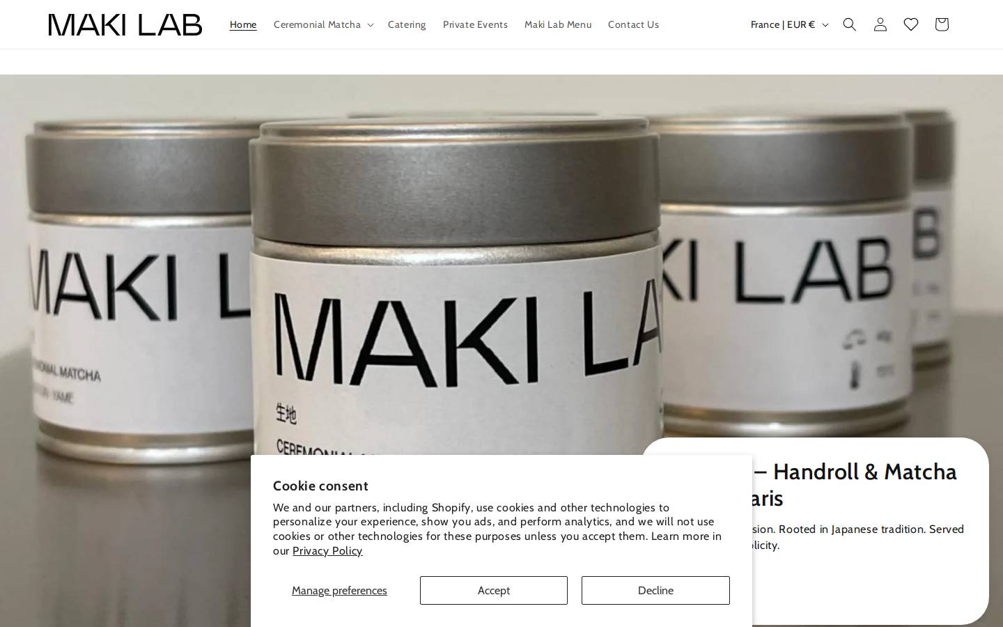 makilab.fr homepage screenshot