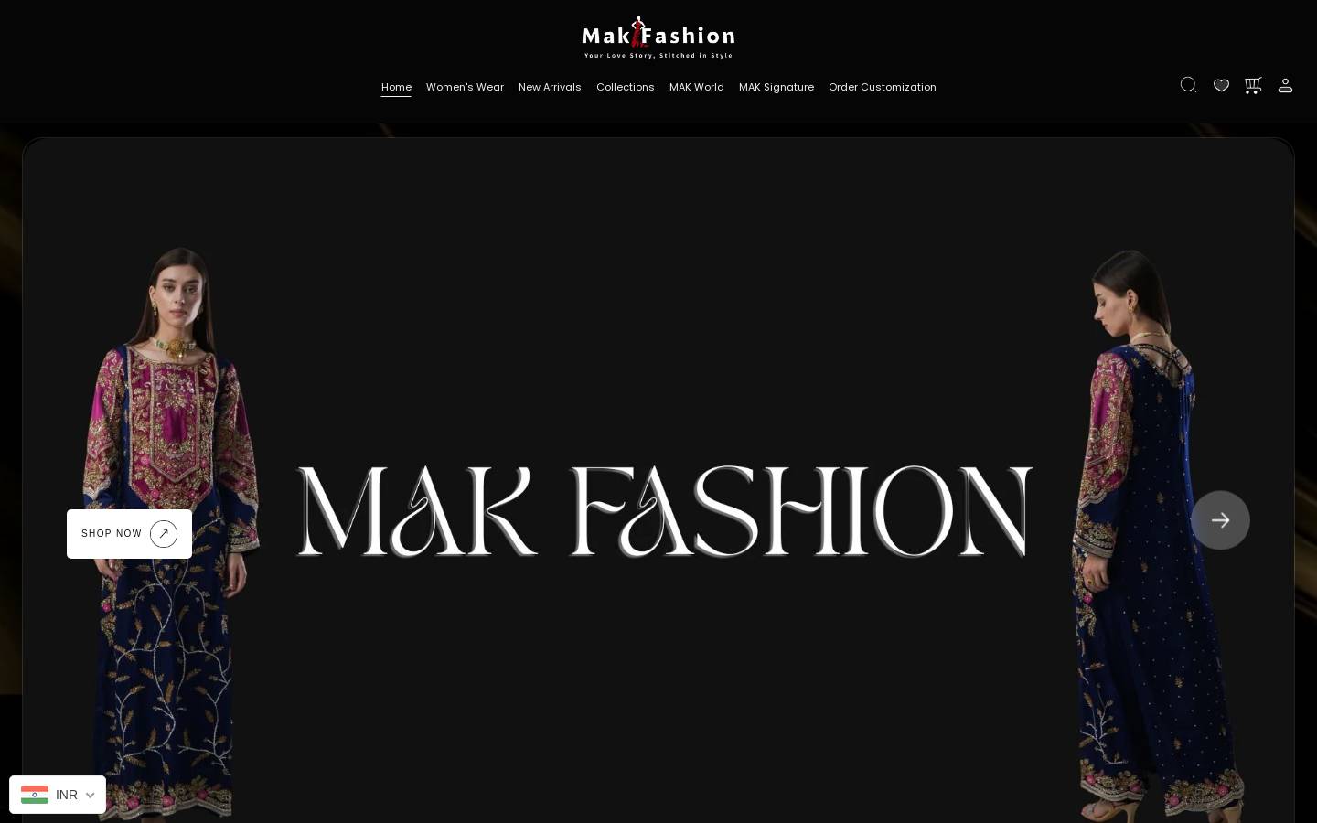 makinfashion.com homepage screenshot