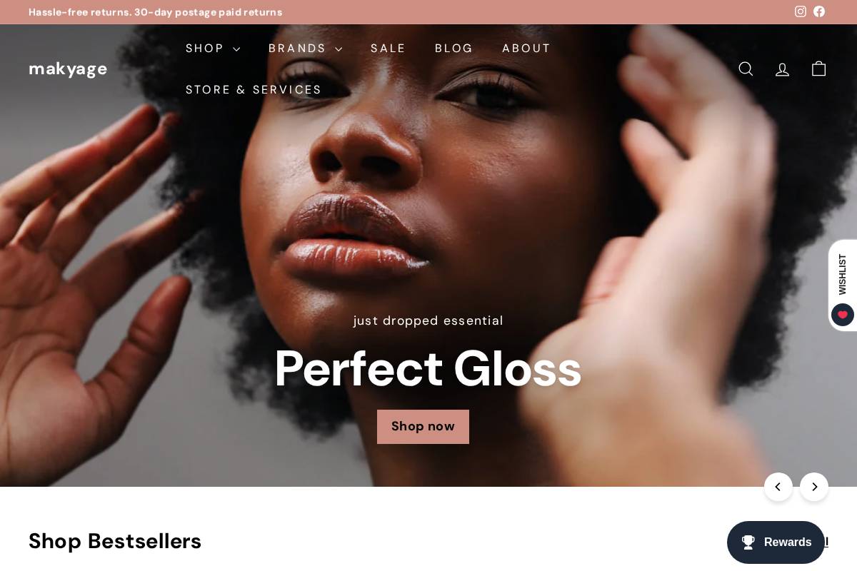 makyage.com homepage screenshot