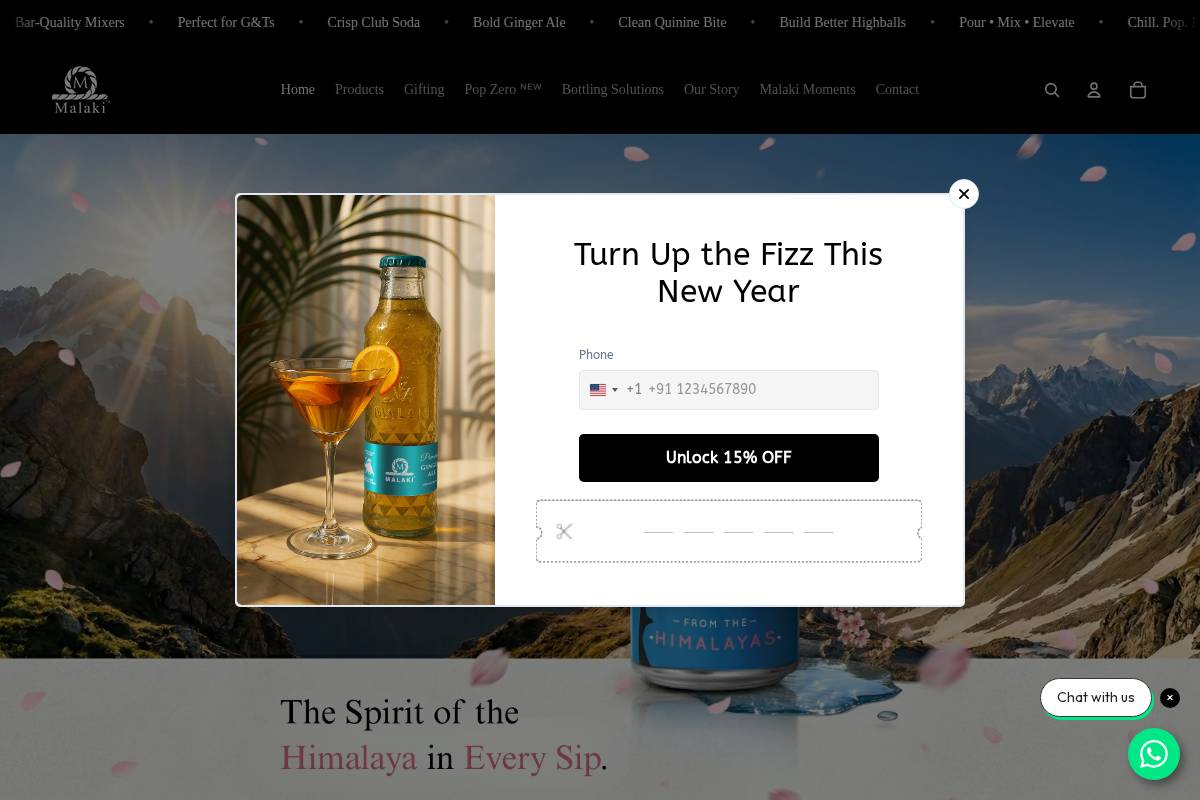 malaki.in homepage screenshot