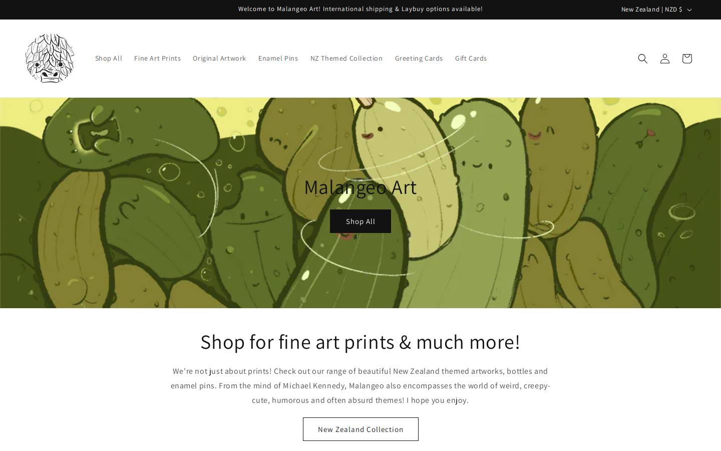 malangeo.com homepage screenshot
