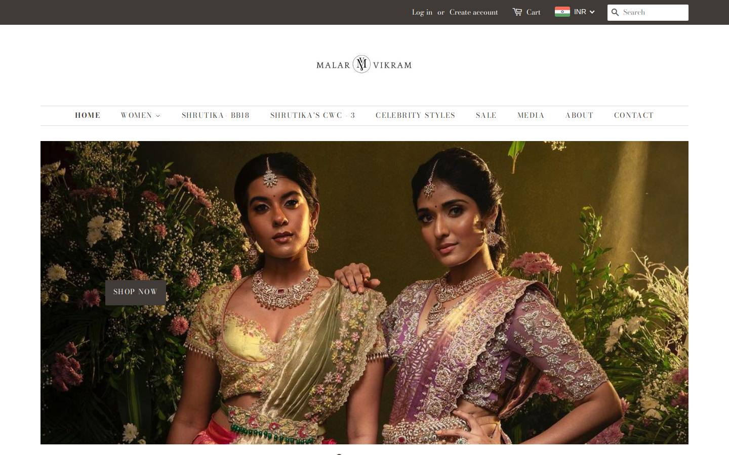 malarvikram.com homepage screenshot