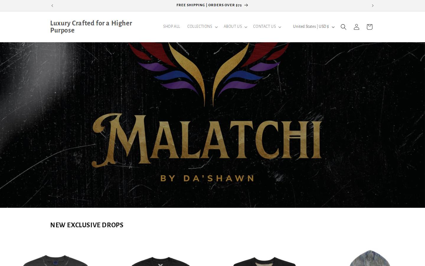 malatchibydashawn.com homepage screenshot