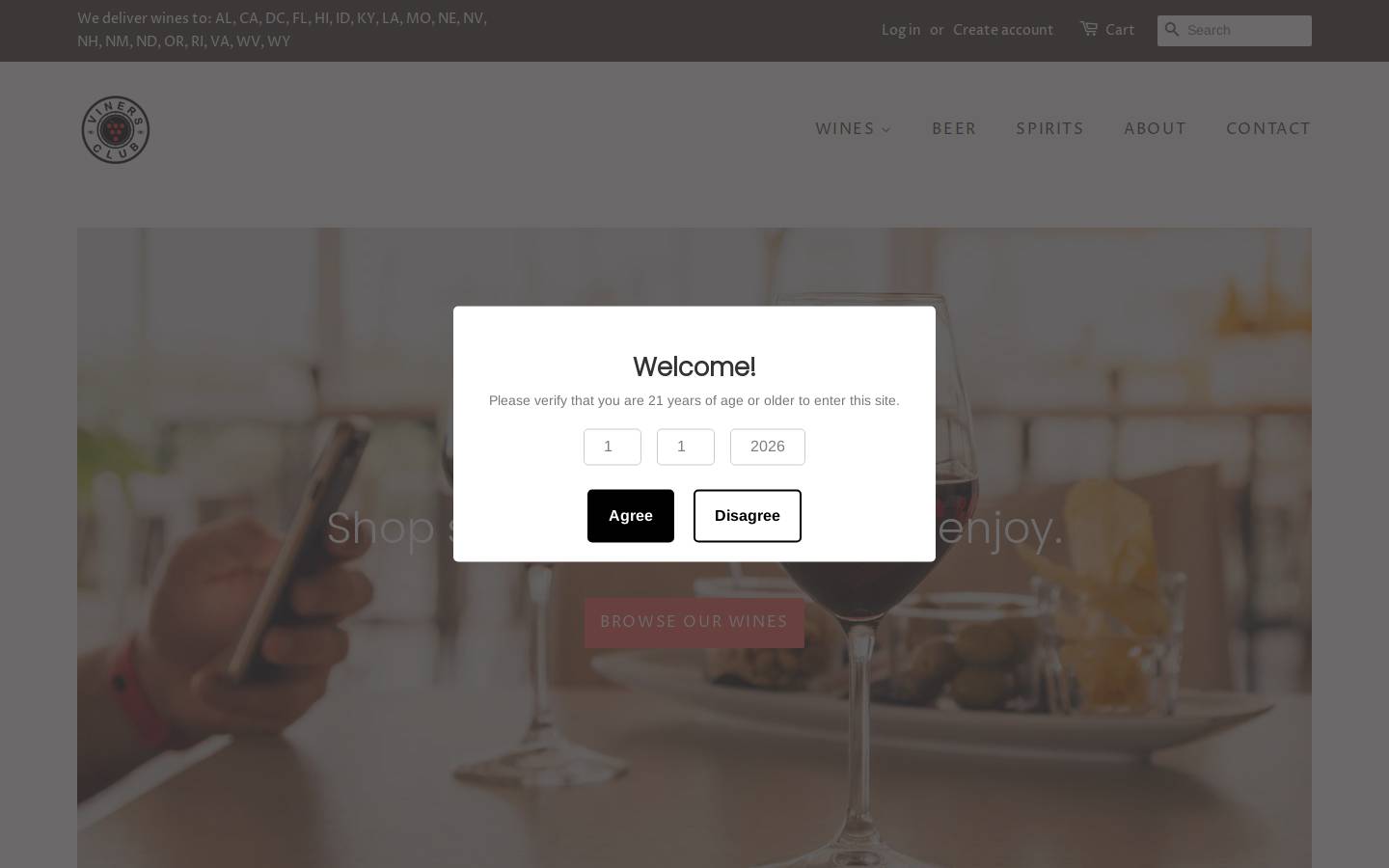 malbecclub.com homepage screenshot