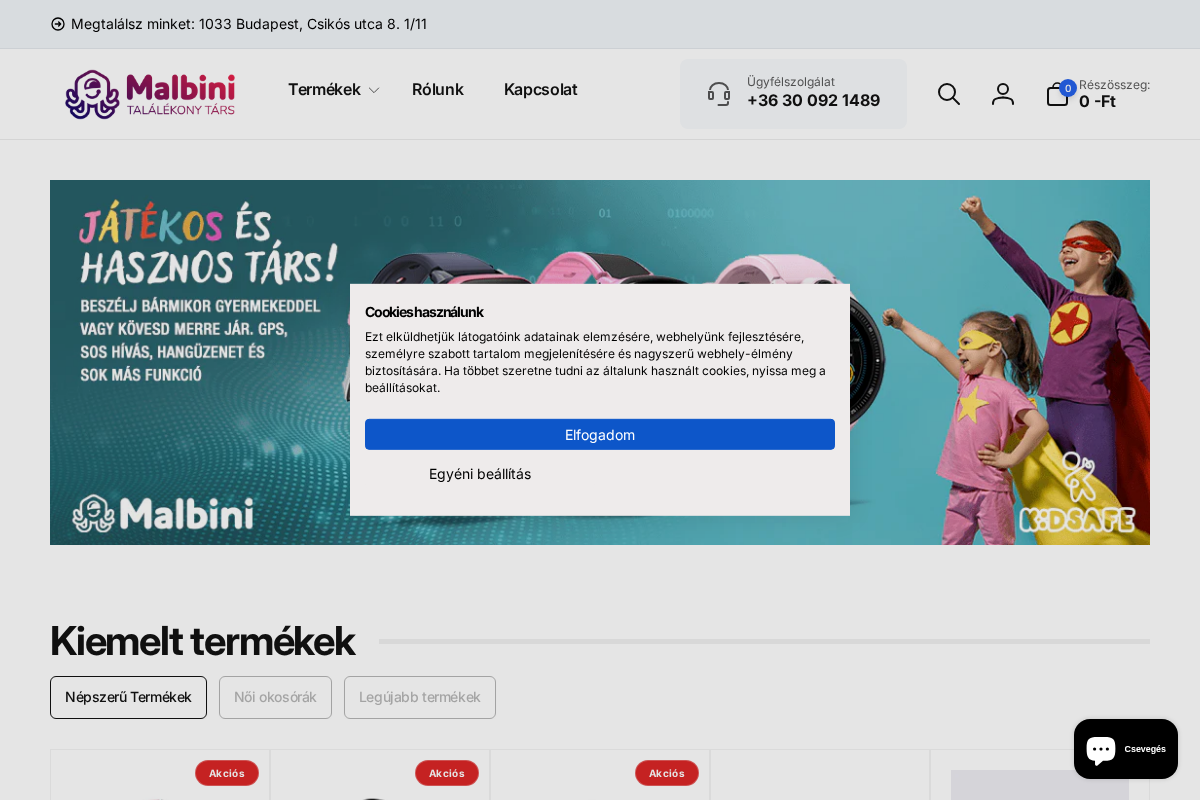 Malbini homepage screenshot