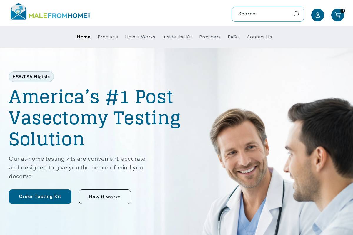 malefromhome.com homepage screenshot