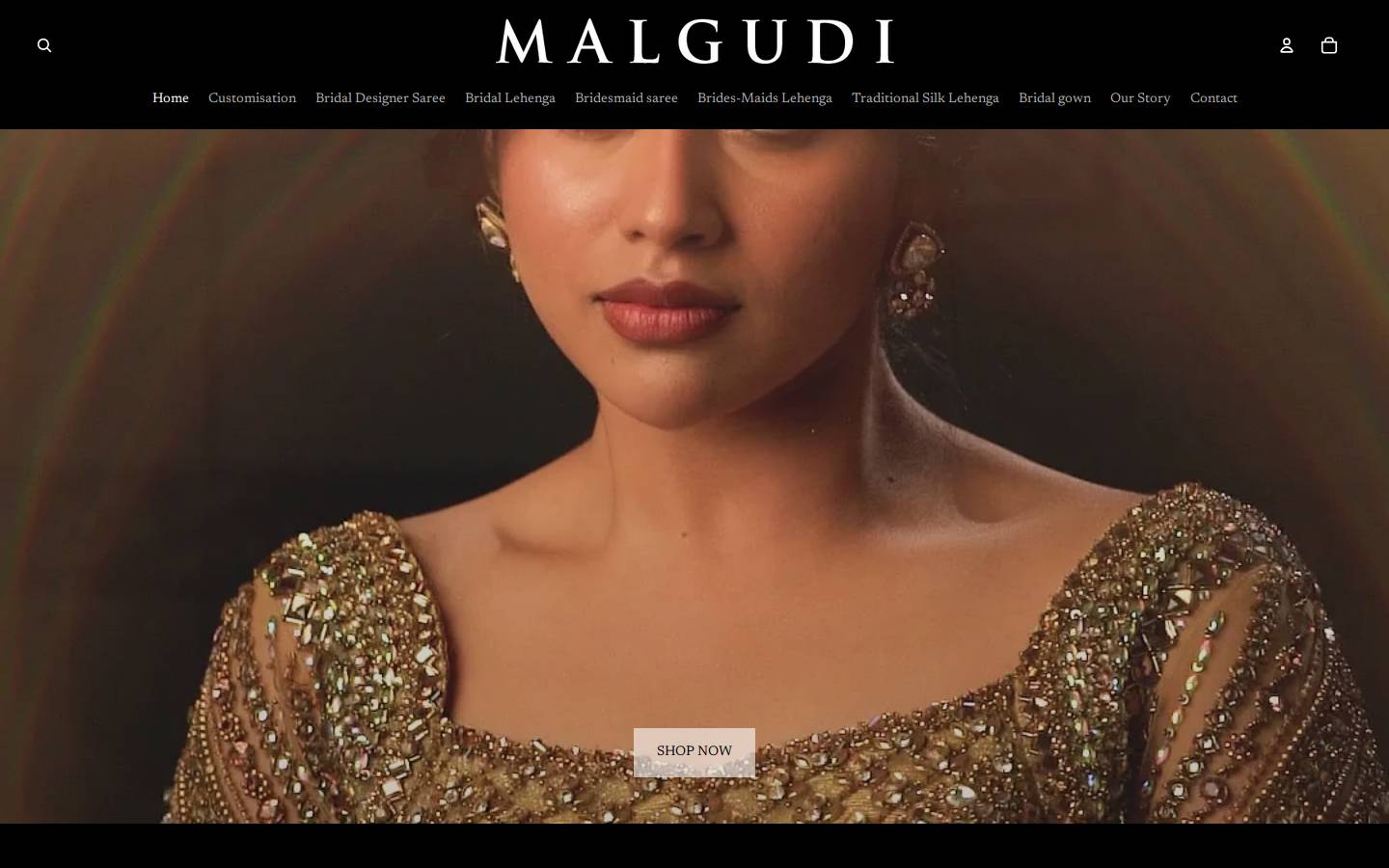 malgudidesigns.com homepage screenshot
