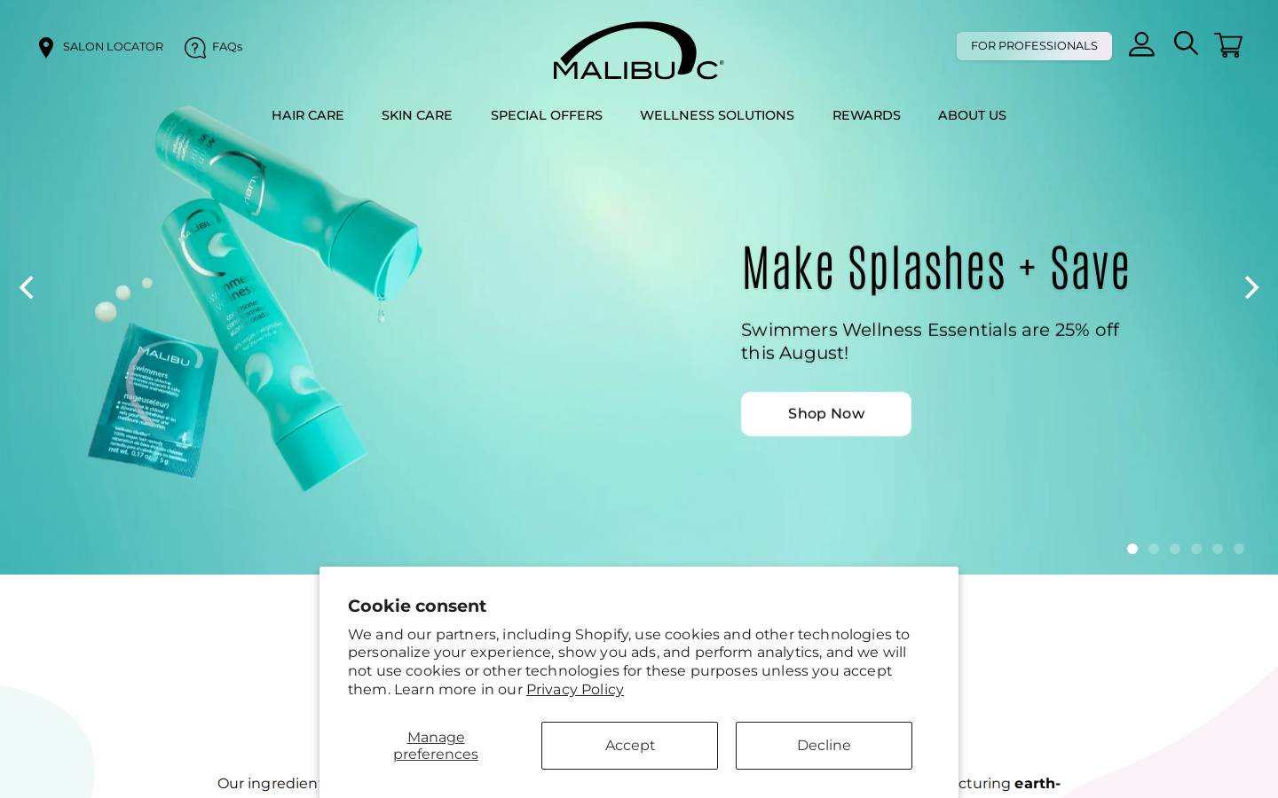 malibuc.com homepage screenshot