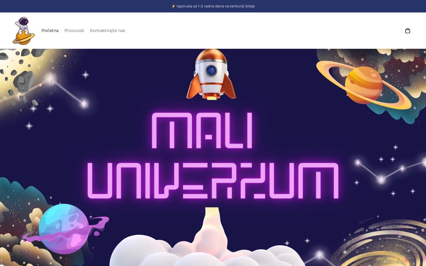 maliuniverzum.com homepage screenshot