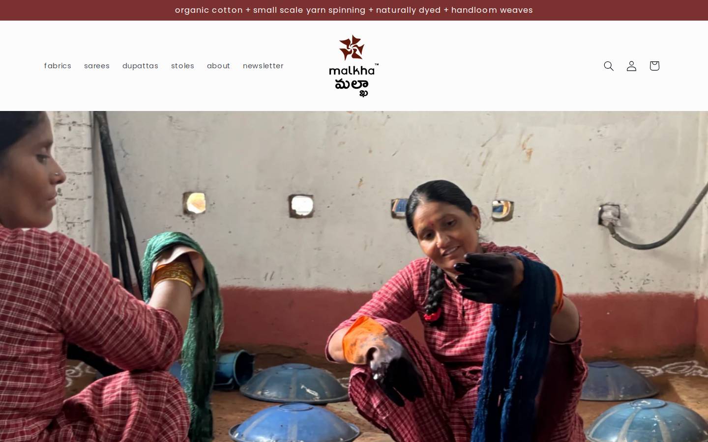 malkha.in homepage screenshot