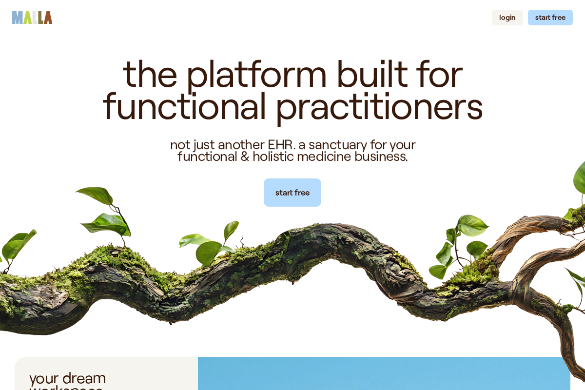 malla.co homepage screenshot