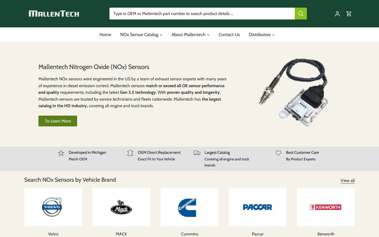 mallentechnox.com homepage screenshot