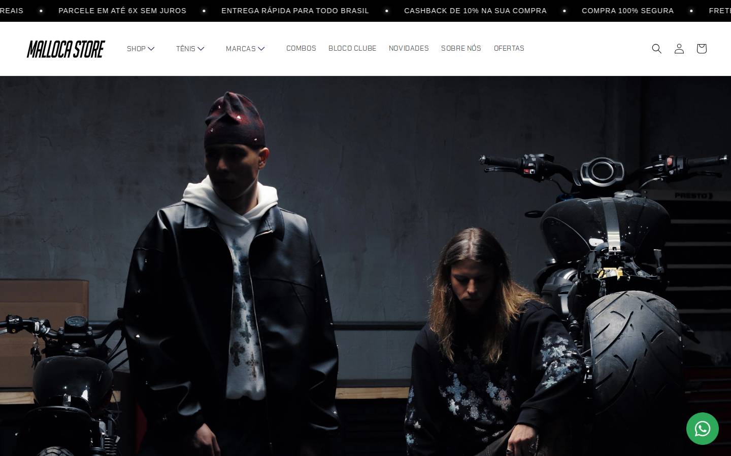 malloca.com.br homepage screenshot