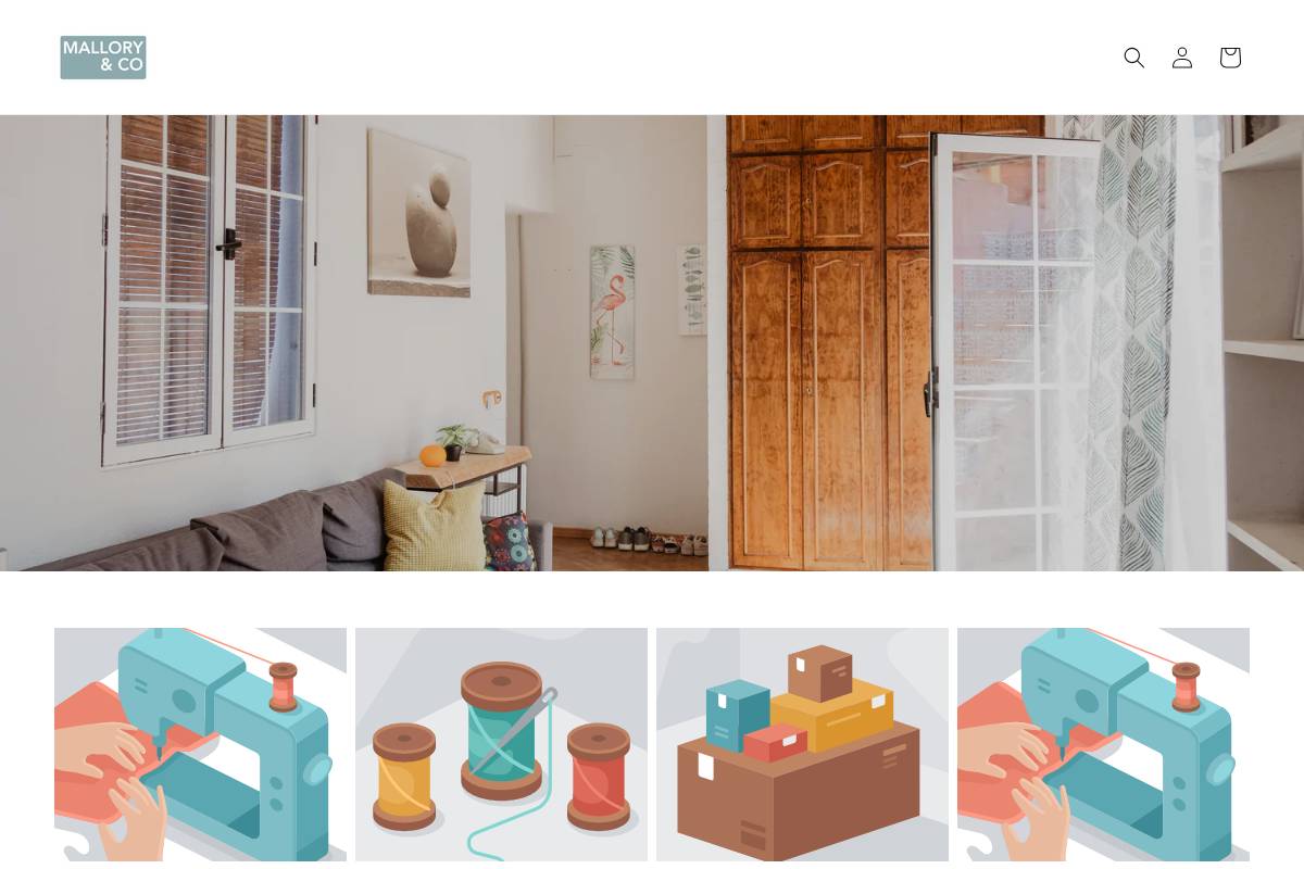 malloryscandles.com homepage screenshot