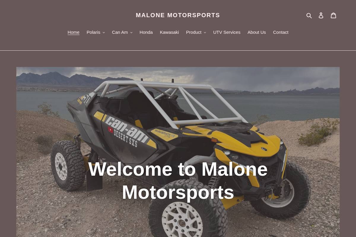malonemotorsportsaz.com homepage screenshot