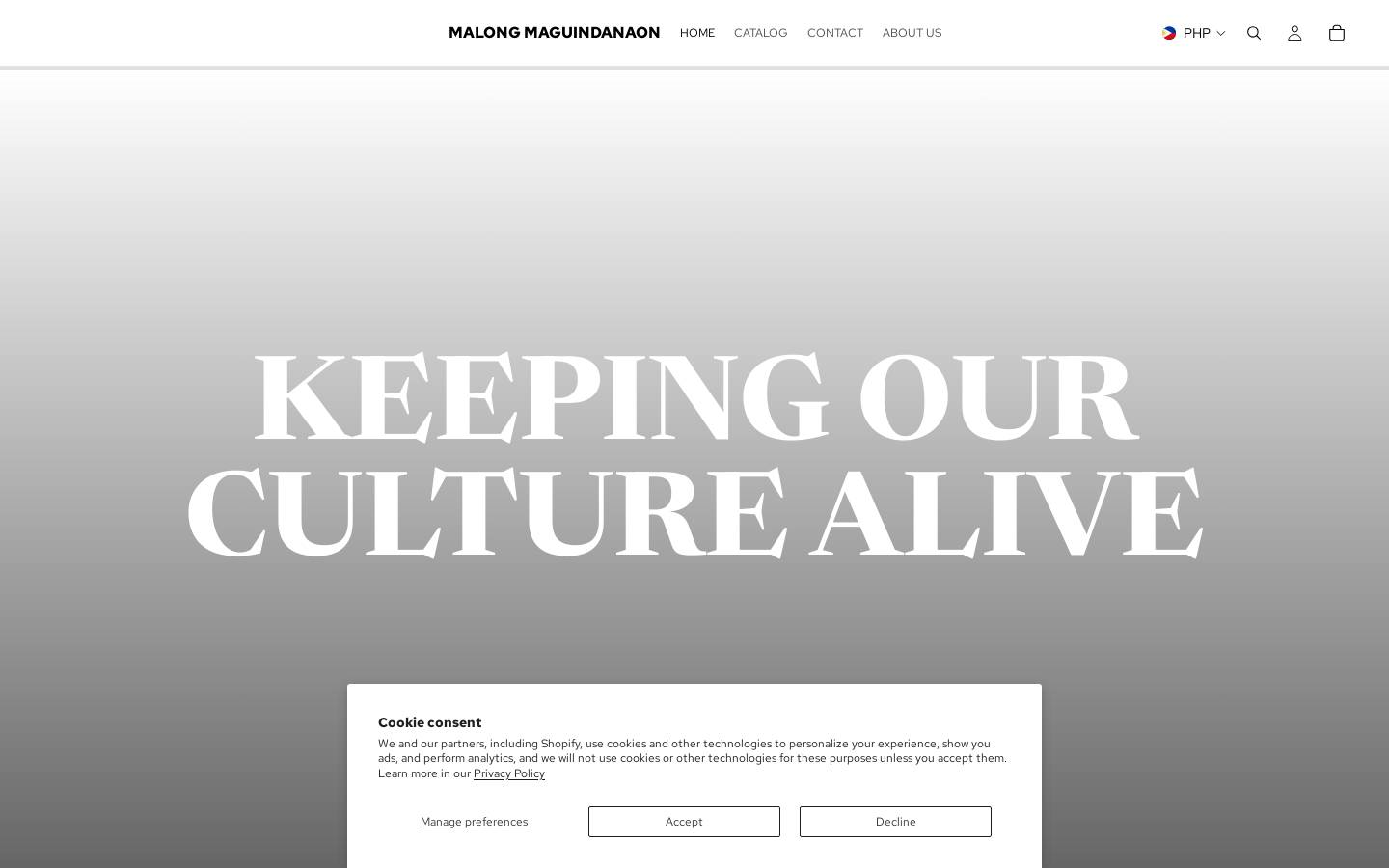 malongmaguindanaon.com homepage screenshot