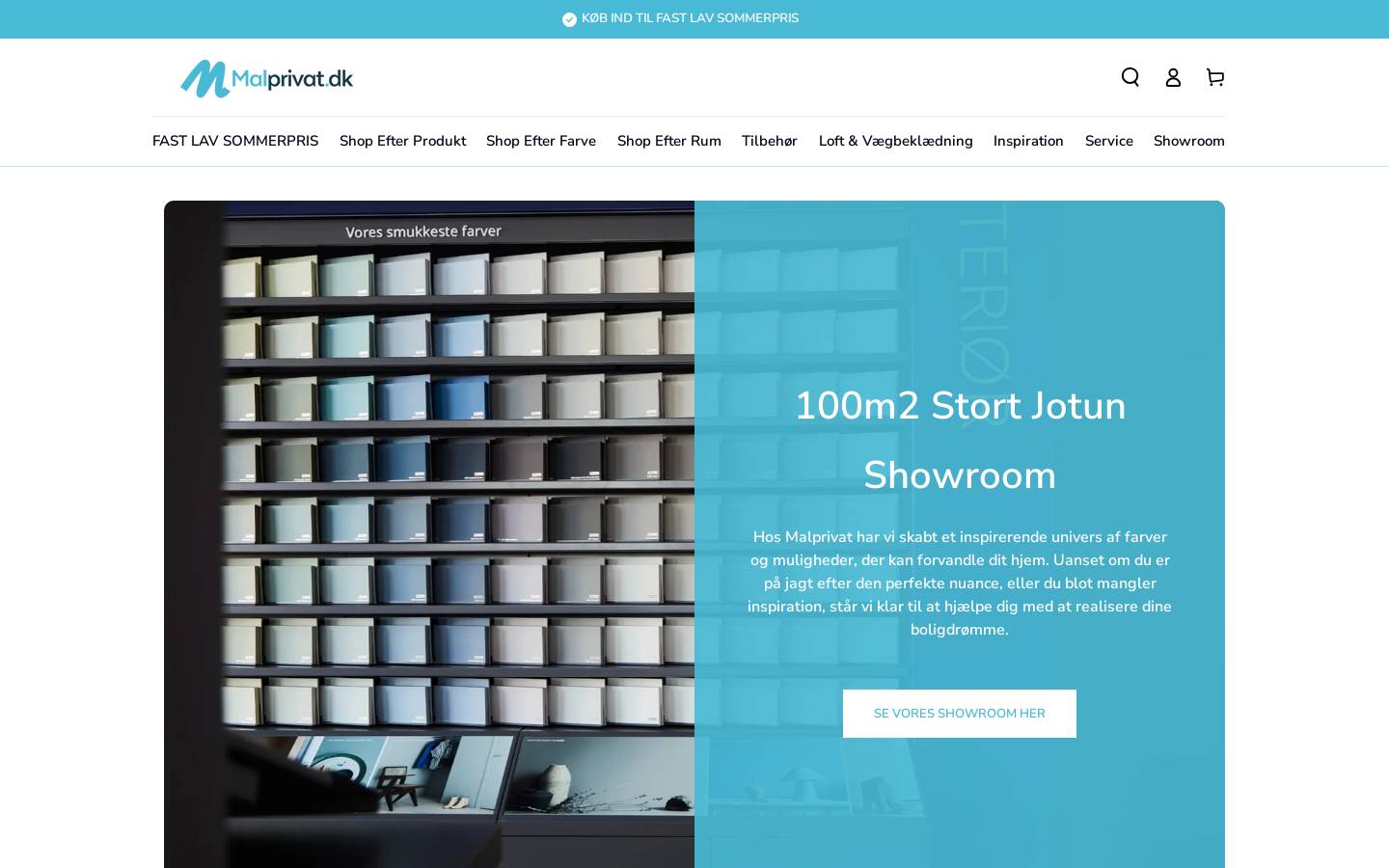 Malprivat.dk homepage screenshot