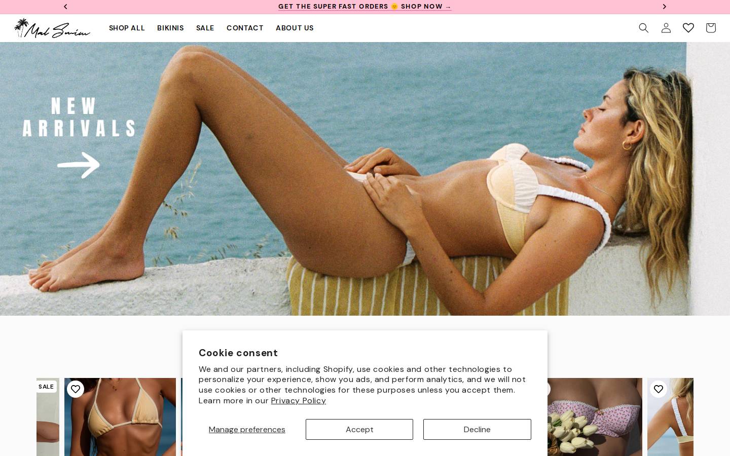 malswim.com homepage screenshot