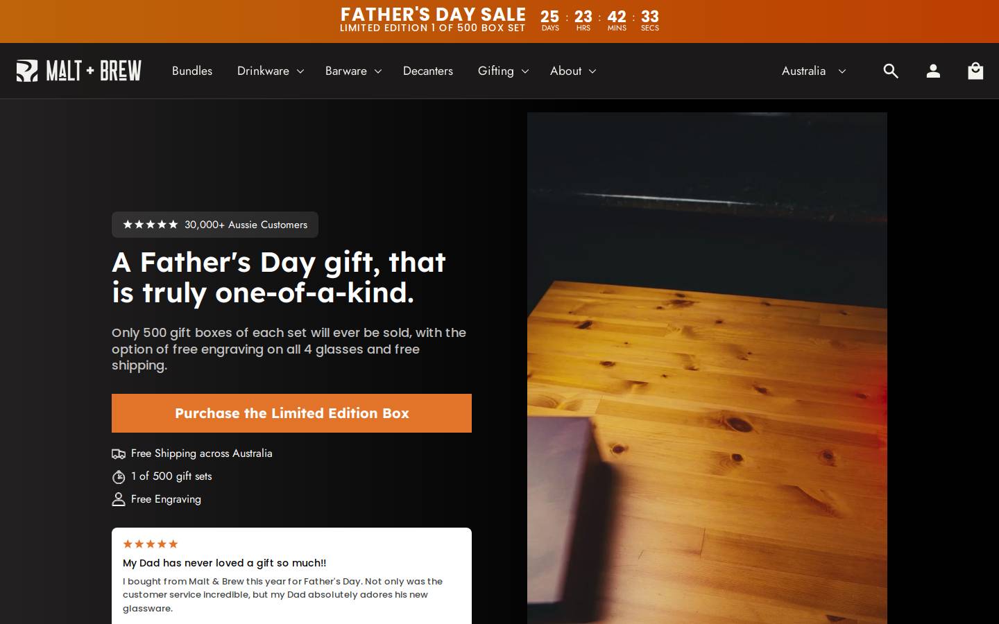 Malt & Brew homepage screenshot