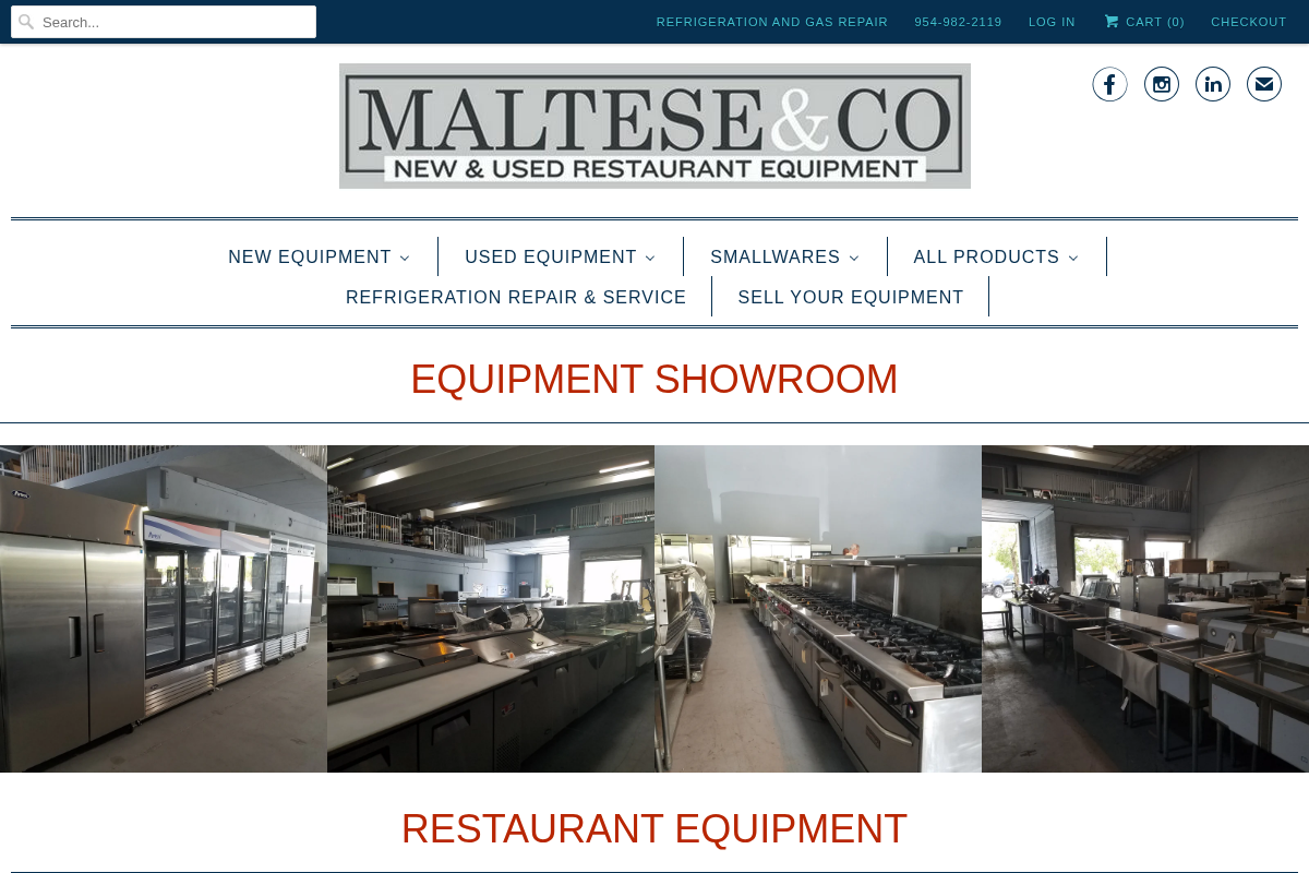 Maltese and Co homepage screenshot