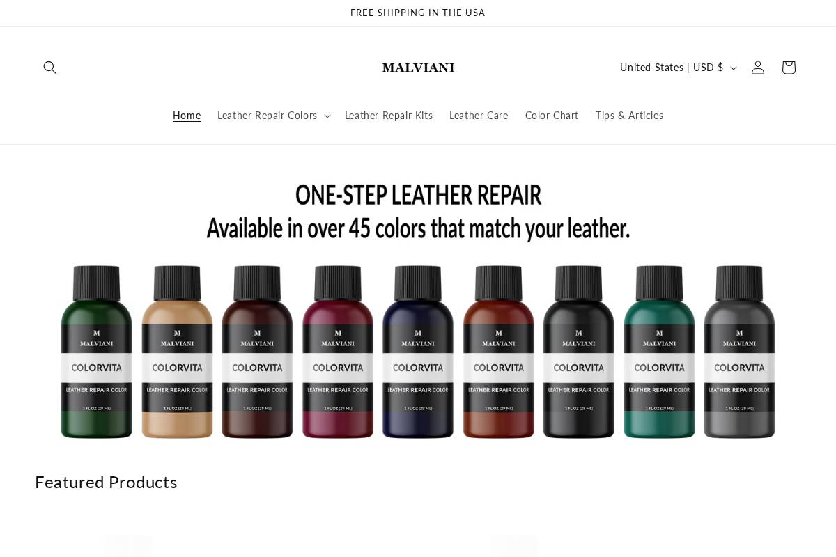 malviani.com homepage screenshot