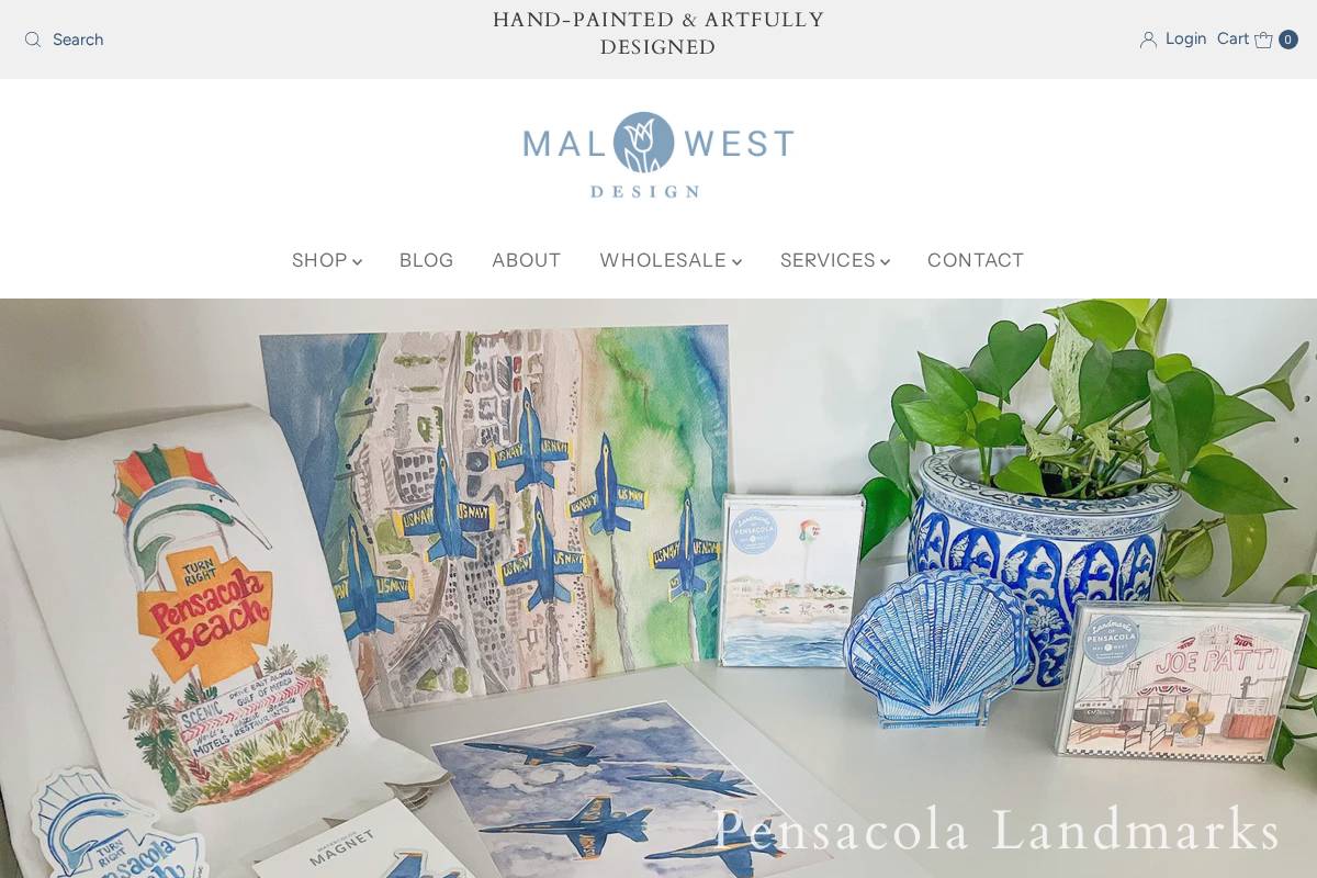 malwestdesign.com homepage screenshot