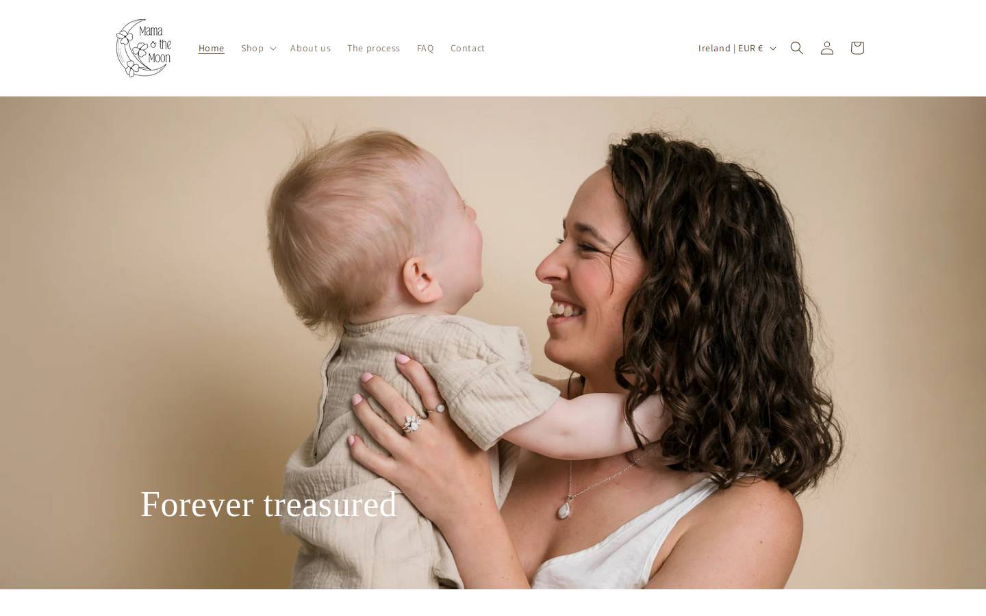 mamaandthemoon.com homepage screenshot