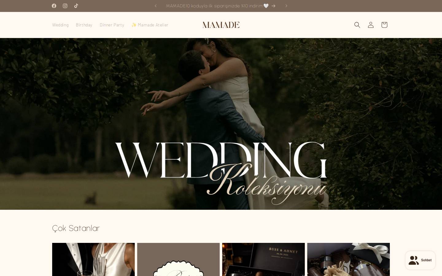 mamade.co homepage screenshot