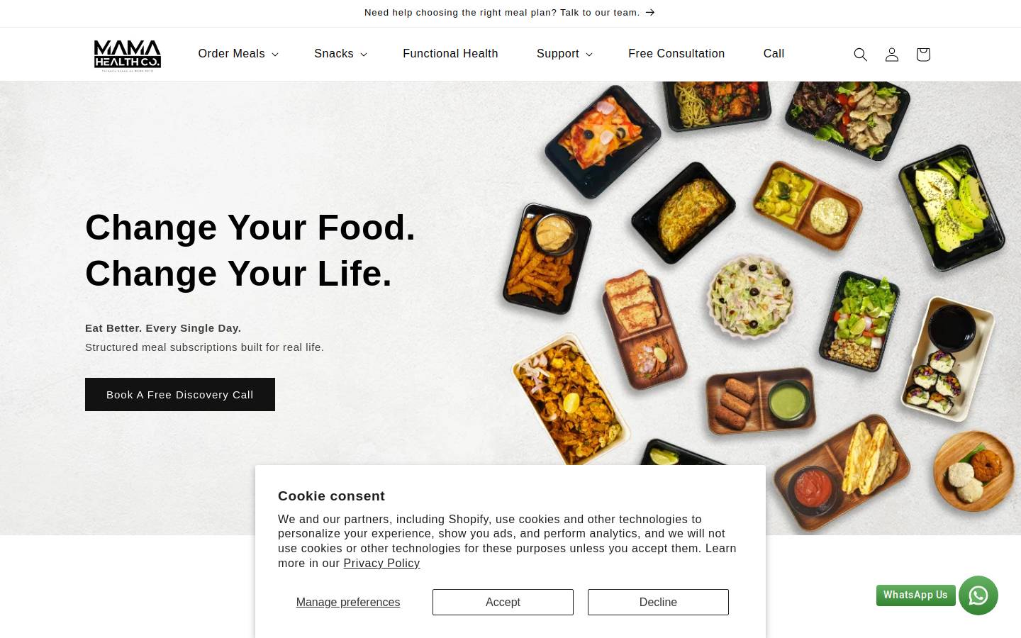 mamahealthco.com homepage screenshot