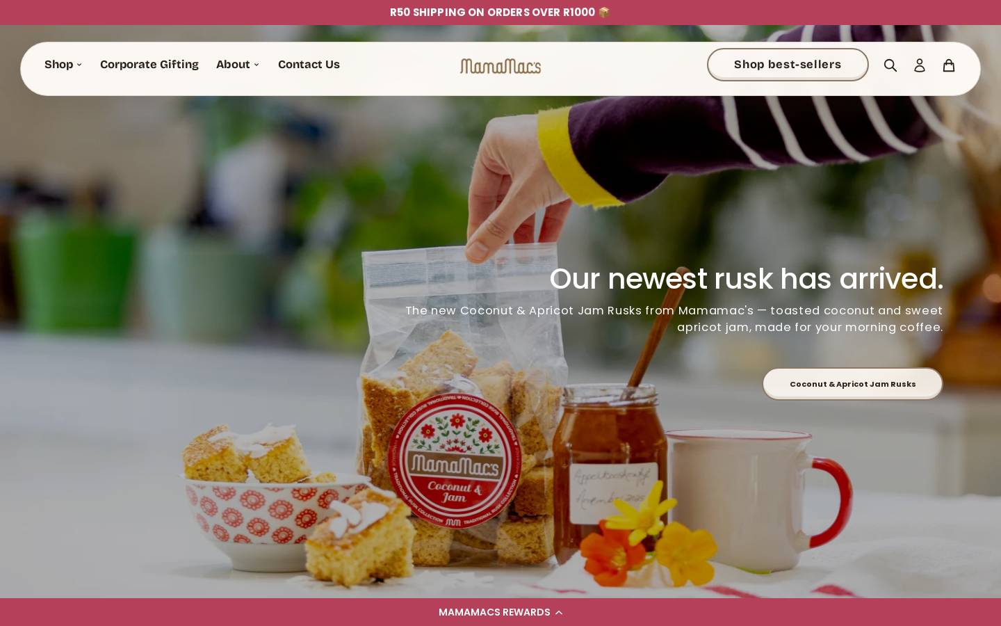 mamamacs.co.za homepage screenshot