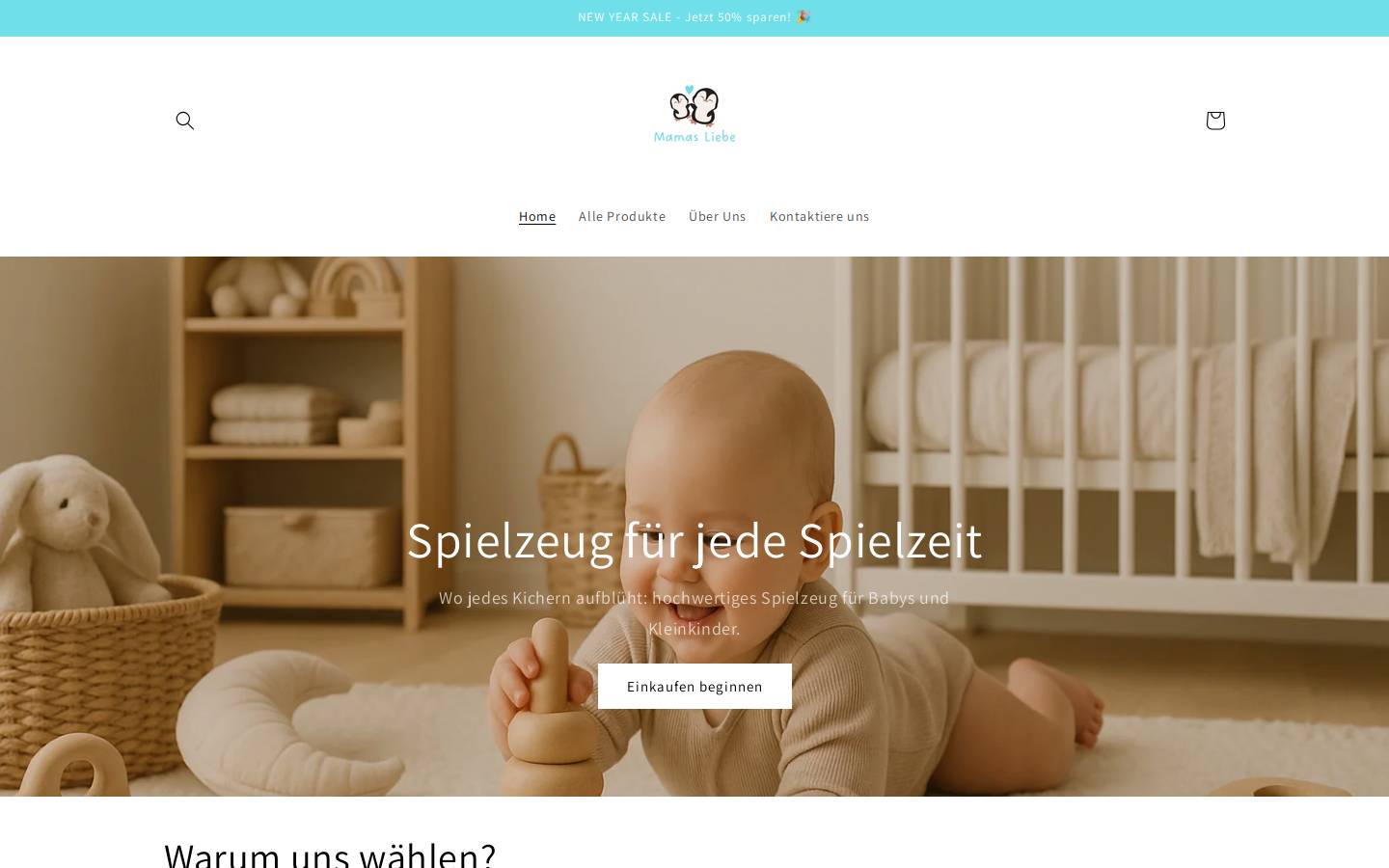 mamas-liebe.com homepage screenshot
