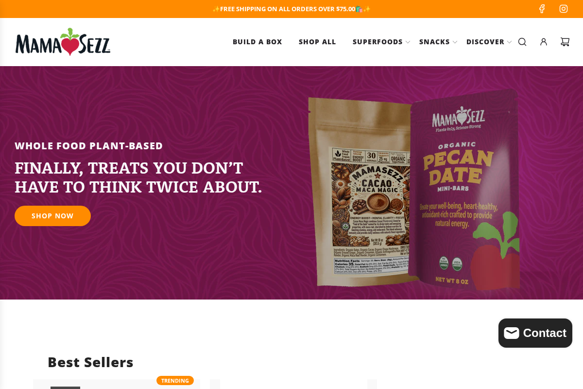 mamasezz.com homepage screenshot