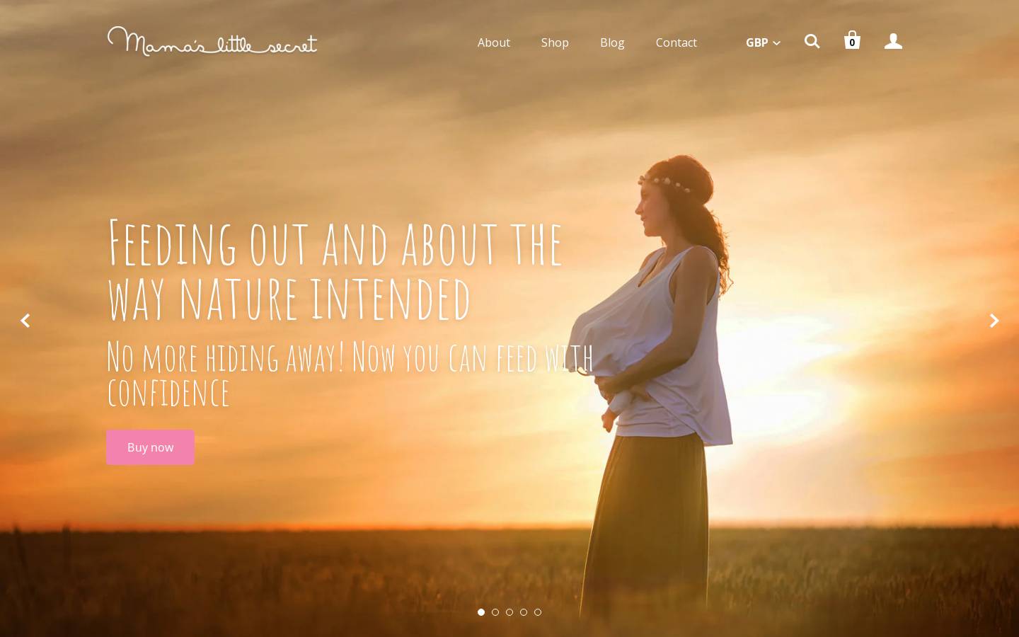 mamaslittlesecret.co.uk homepage screenshot