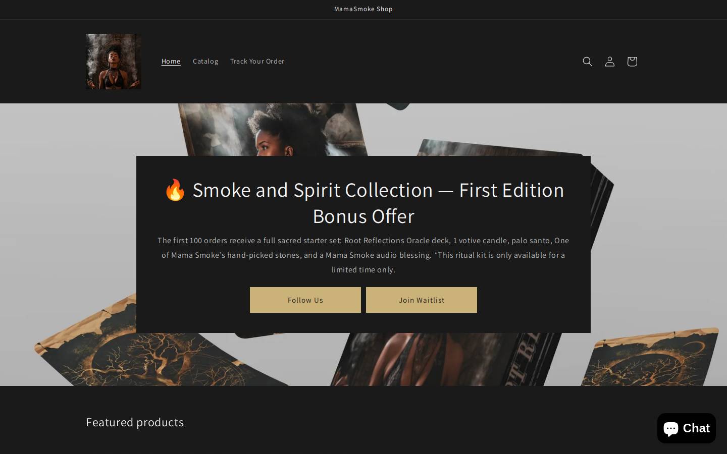 mamasmokeshop.com homepage screenshot
