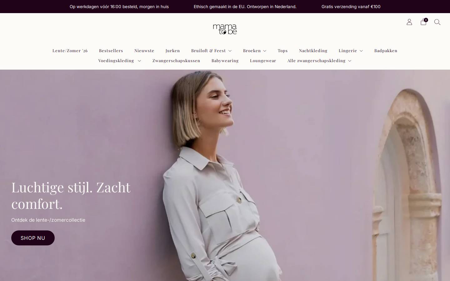 MamaToBe homepage screenshot