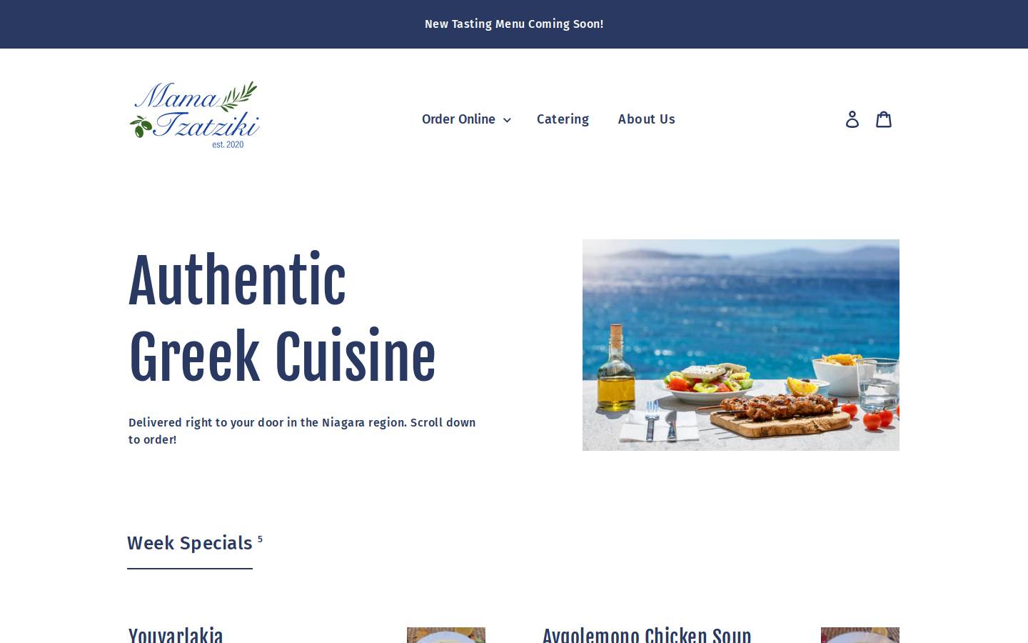 mamatzatziki.com homepage screenshot