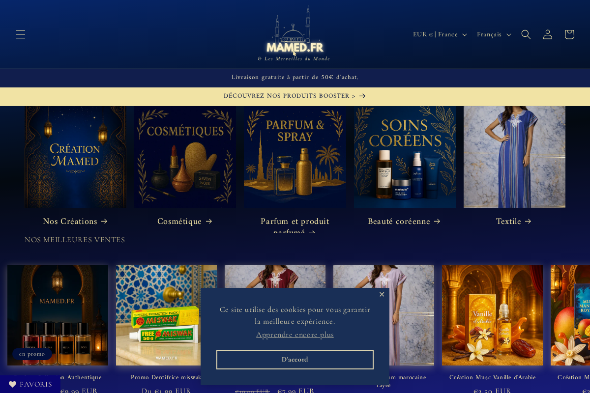 Mamed homepage screenshot