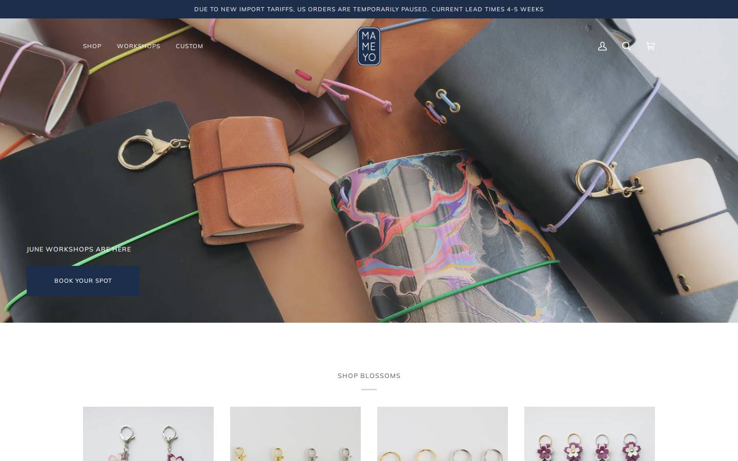 mameyogoods.com homepage screenshot