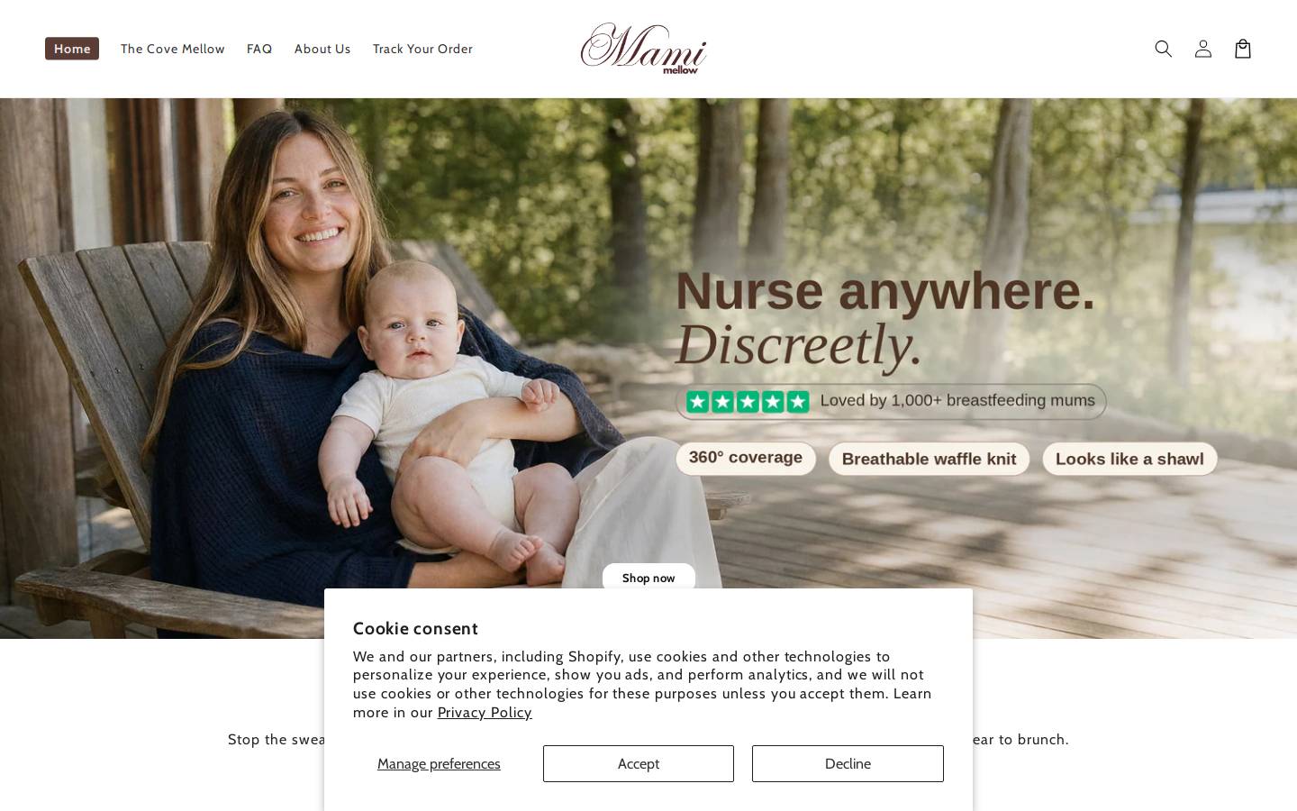 Mamimellow homepage screenshot