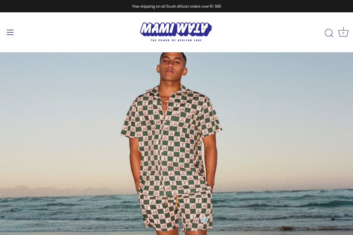 Mami Wata Surf homepage screenshot