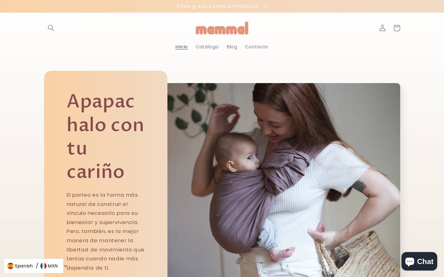 mammal.mx homepage screenshot